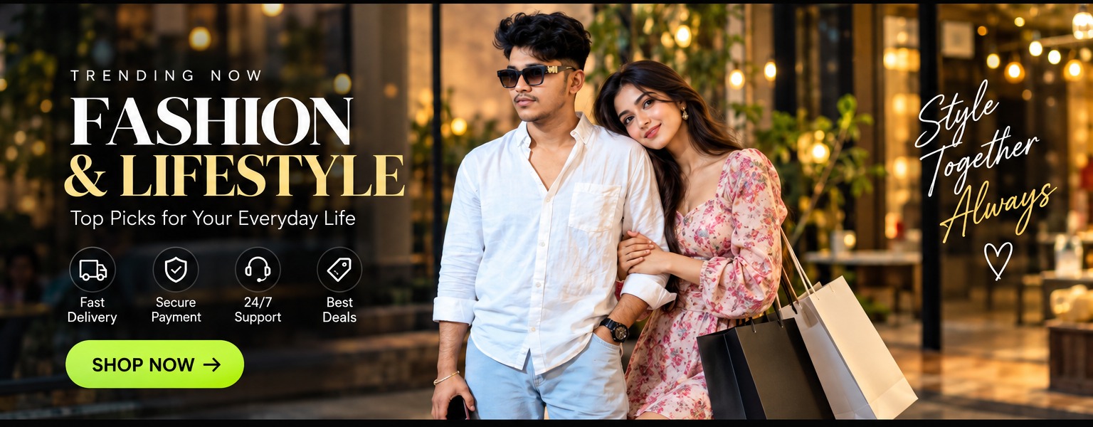 Trending fashion and lifestyle models with products